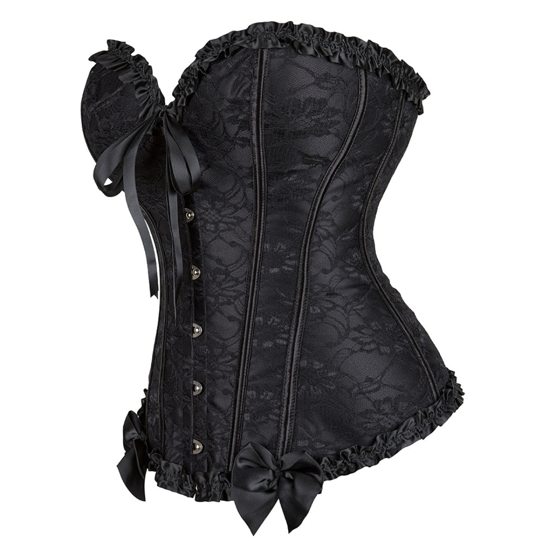 Lace Stripless Overbust Corset | JAMSHAPE