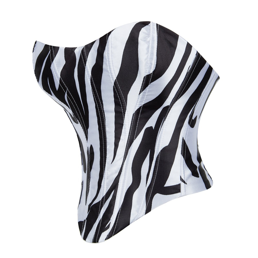 Color Block Shaping Bustier Overbust Corset | JAMSHAPE