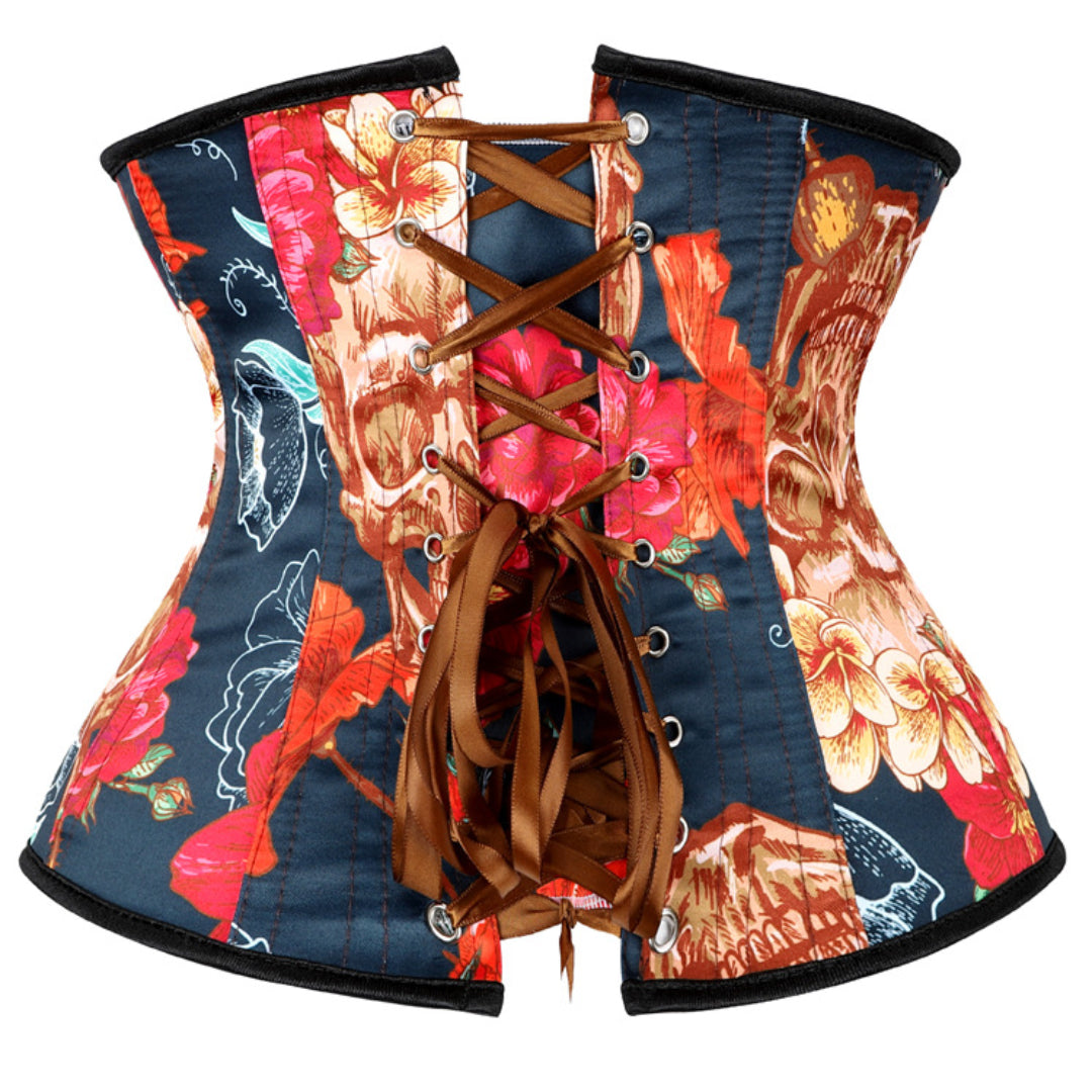 Modern Graffiti Jacquard Underbust Corset | JAMSHAPE